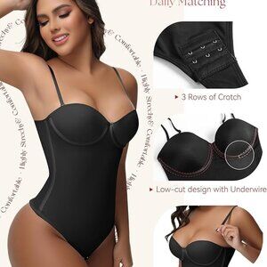 SHAPSHE Strapless Shapewear Corset Bodysuit Tops